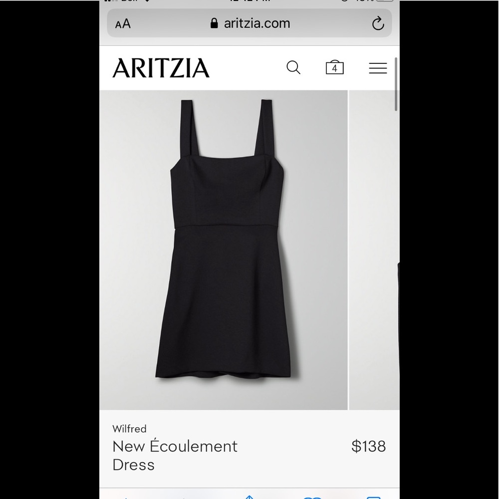 Wilfred ecoulment mini dress